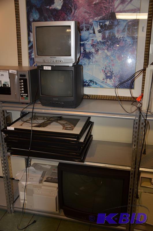 lot 60 image: 3 Televisions - Sony Triton color model KV-13...