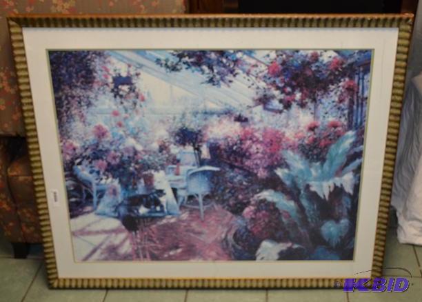 lot 74 image: Large framed print 36x24"...