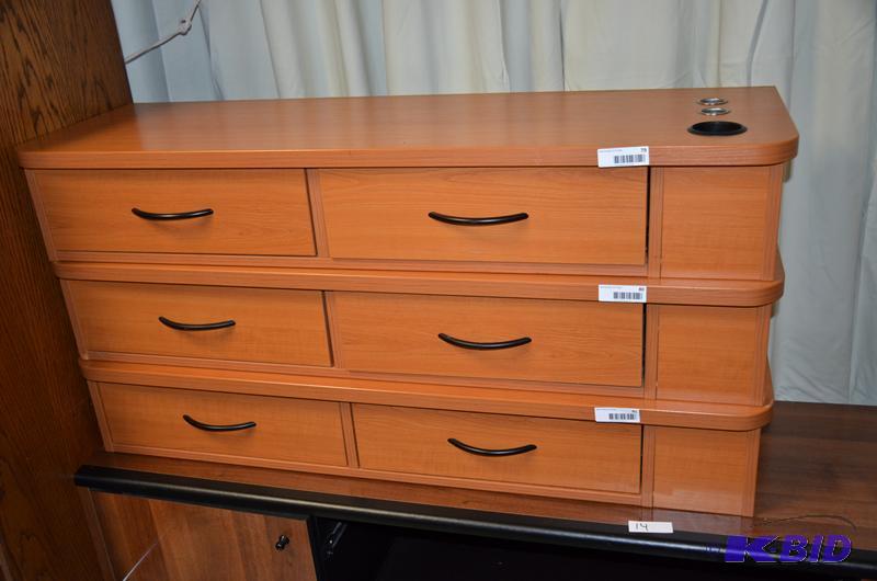 lot 80 image: Wall mount Styling station cabinet with 2 dra...