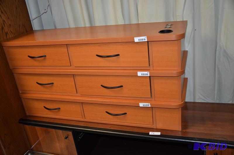 lot 81 image: Wall mount Styling station cabinet with 2 dra...