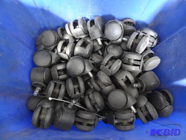 lot 21 image: Bin full of furniture casters...
