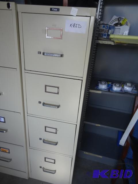 lot 27 image: 15" metal 4 drawer file cabinet...