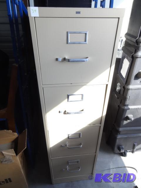 lot 39 image: 15" metal 4 drawer file cabinet...