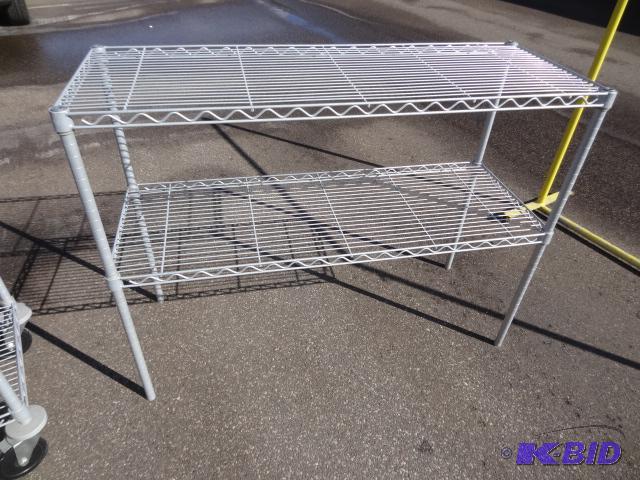 lot 49 image: 48 x 18 x 36 wire metal shelf...