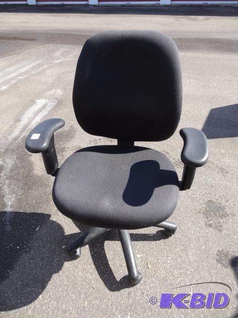 lot 56 image: Office chair on wheels...