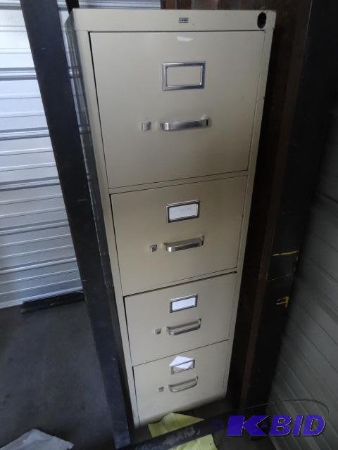 lot 63 image: 15" metal 4 drawer file cabinet...