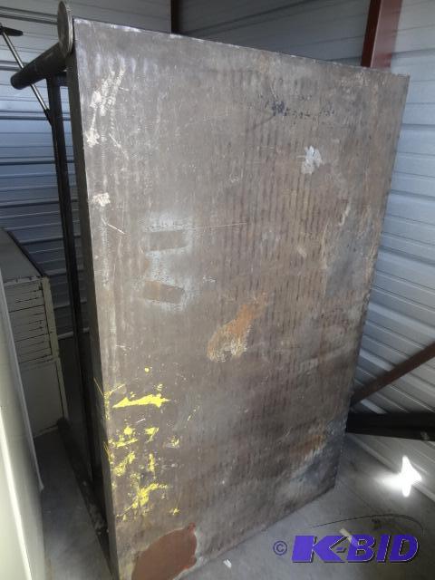 lot 65 image: Heavy duty metal welding table. Buyer loads. ...