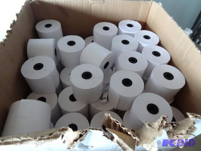 lot 72 image: Cash register receipt paper. 2 14 wide. 66 r...