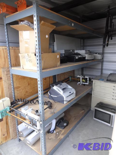 lot 85 image: Slide N lock shelving unit. 96 x 24 x 75. Buy...