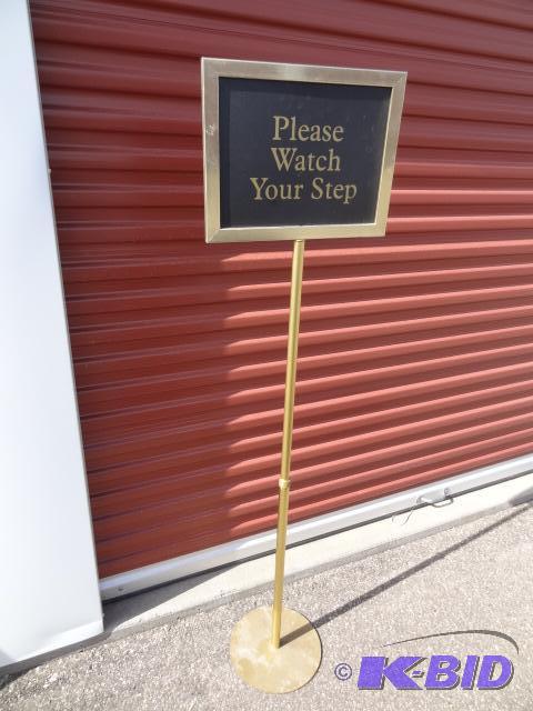 lot 90 image: Adjustable height sign...