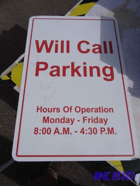 lot 95 image: Metal sign. 12 x 18...