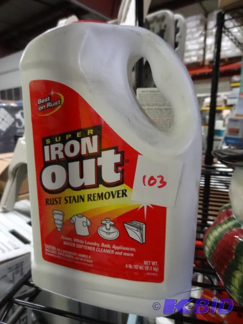lot 103 image: New container of super iron out rust stain re...