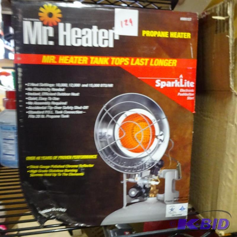 lot 129 image: New Mr Heater brand propane heater for tank t...