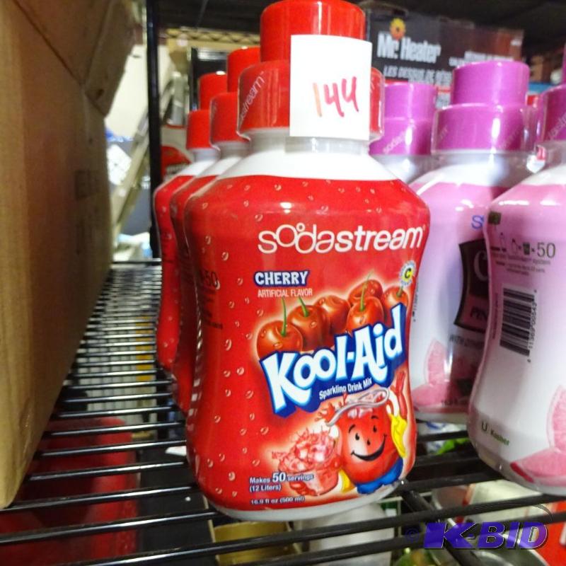 lot 144 image: New quantity 4 bottles of soda stream brand d...