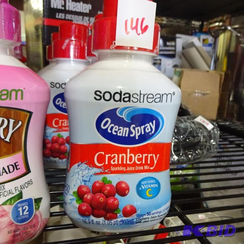 lot 146 image: New quantity 4 bottles of soda stream brand d...