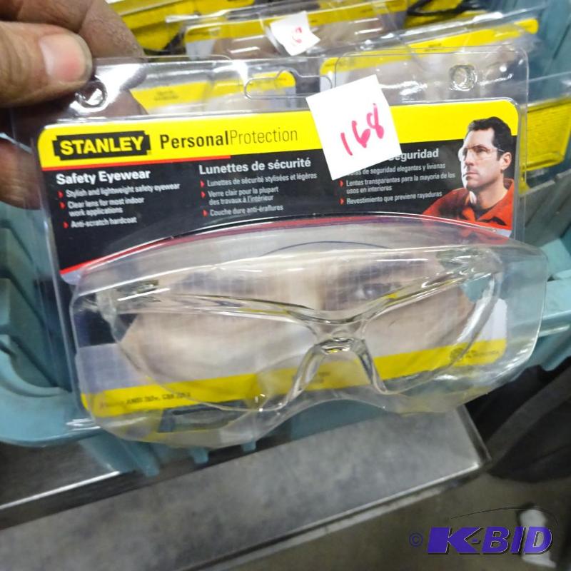 lot 168 image: New lot quantity 5 Stanley brand safety glass...