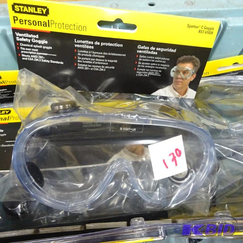 lot 170 image: New quantity 5 Stanley brand ventilated safet...