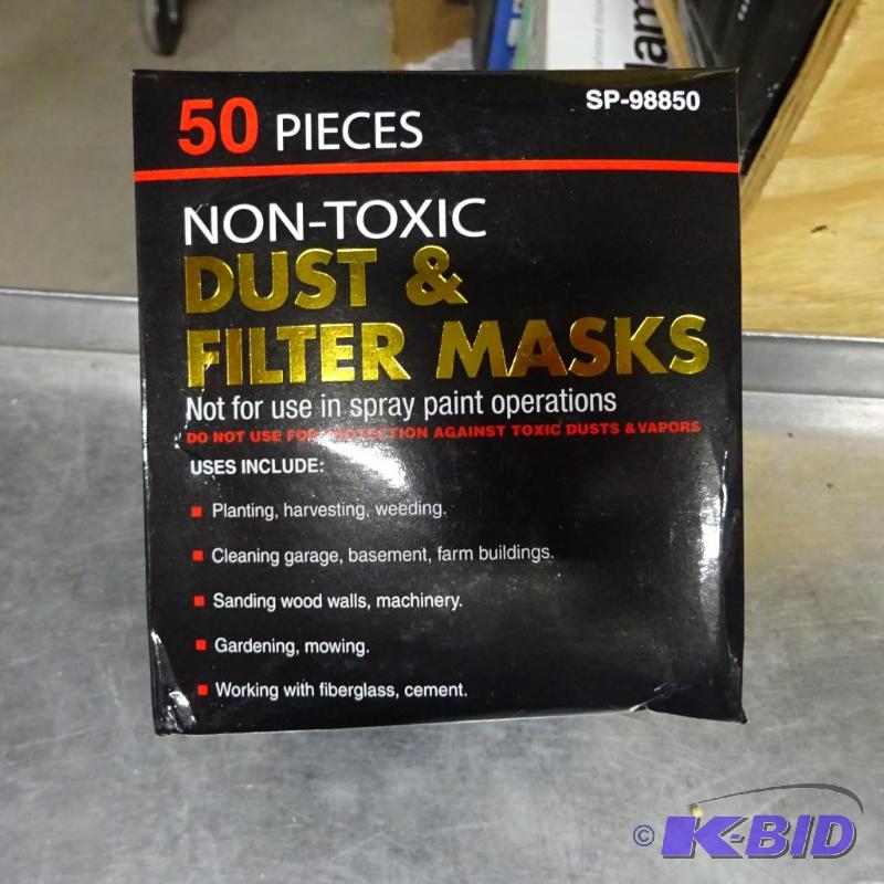 lot 175 image: New 50 piece box of non toxic dust and filter...