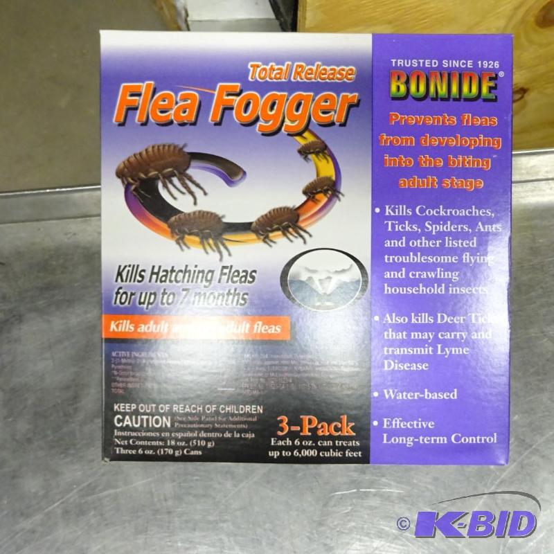 lot 184 image: New Bonide brand total release flea fogger. 3...