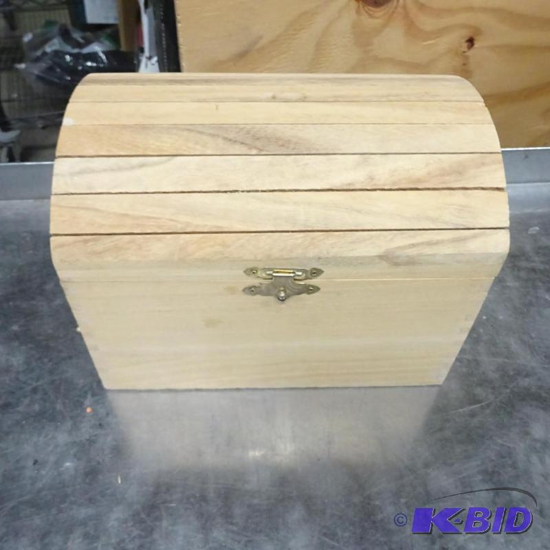 lot 186 image: Handcrafted wooden chest for storing jewelry ...