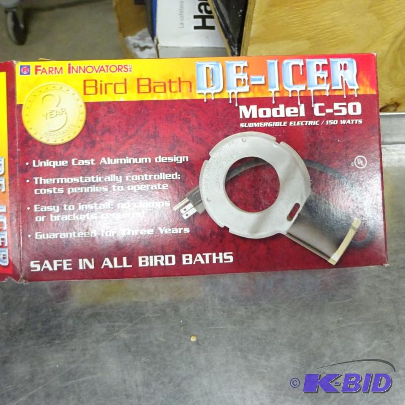 lot 188 image: New Farm innovators brand birdbath deicer per...