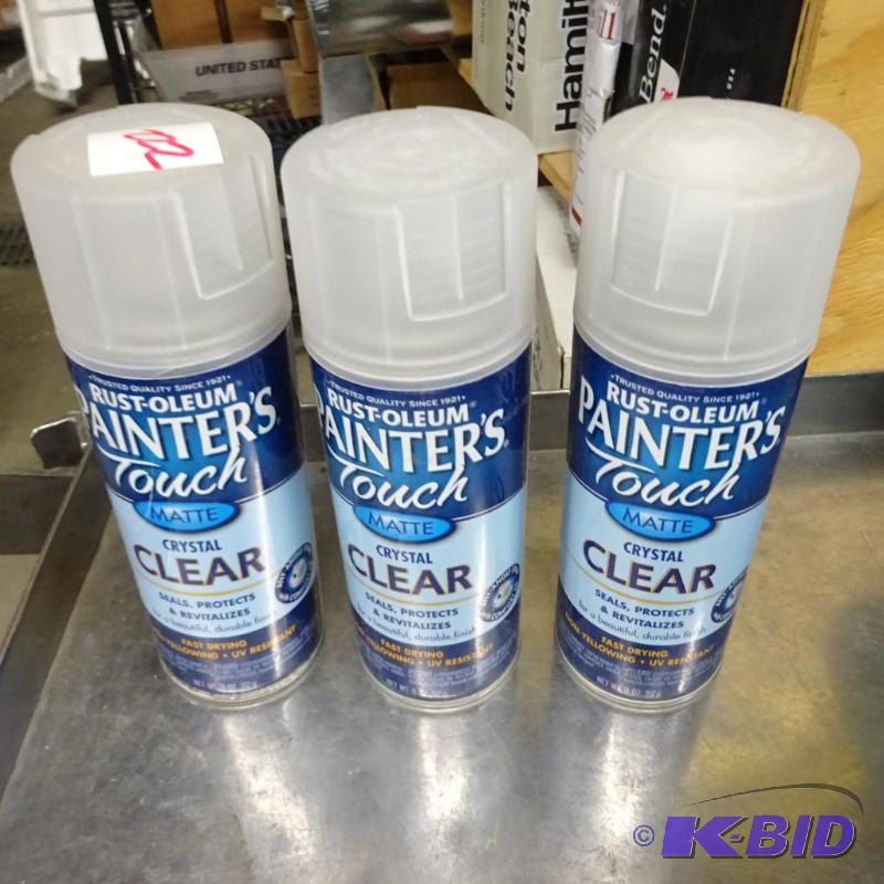 lot 222 image: New lot quantity 3 Rustoleum brand Ppainters ...