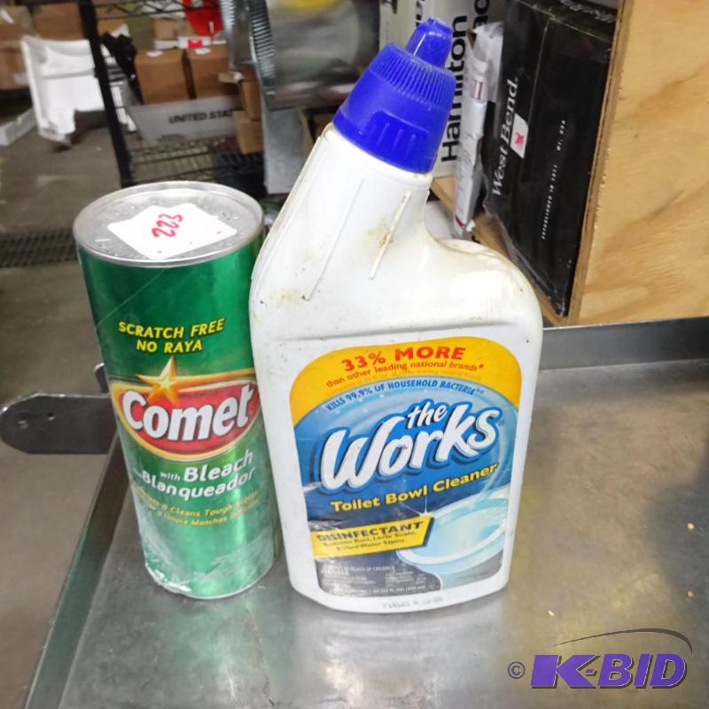 lot 223 image: New two piece cleaning lot including one bott...