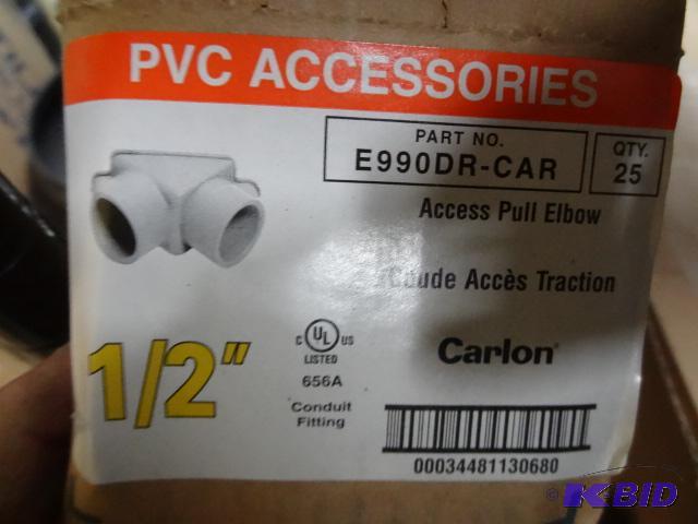 lot 23 image: New box of Carlon brand access pull elbow.. 5...