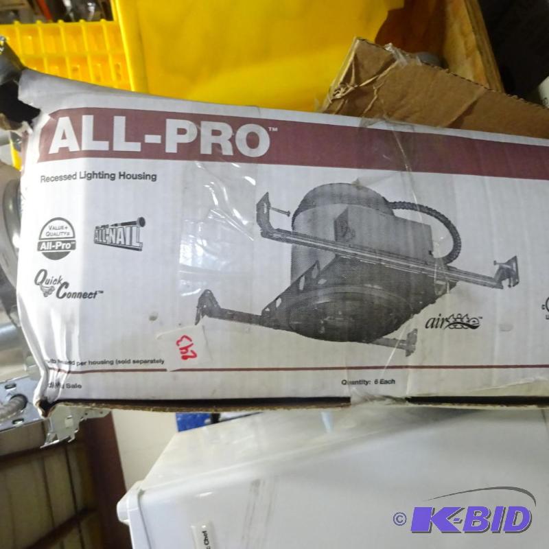 lot 243 image: New Qty 8 Cooper Lighting All Pro 6 in New co...