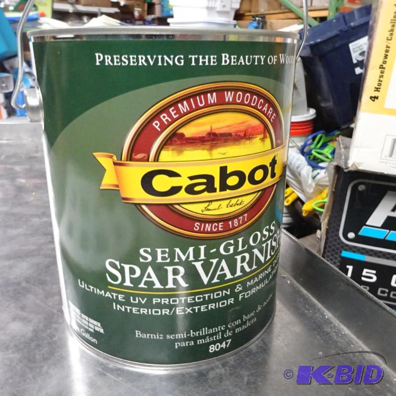 lot 255 image: New gallon of Cabot Semi Gloss Spar Varnish...