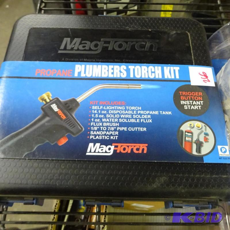 lot 266 image: New MagTorch brand propane Plumbers Torch Kit...