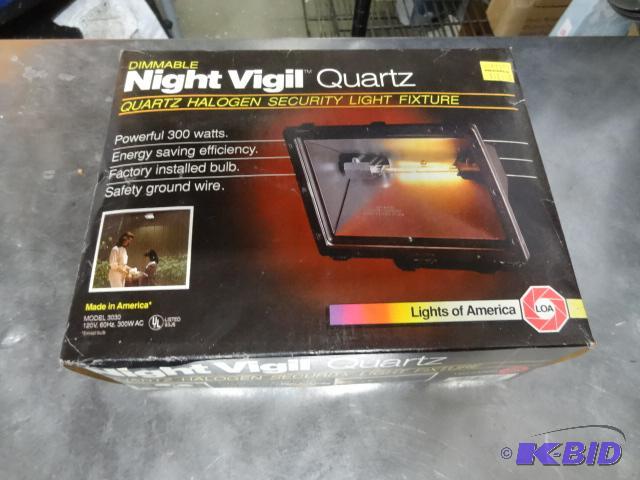 lot 28 image: New outdoor dimmable night vigil quartz halog...