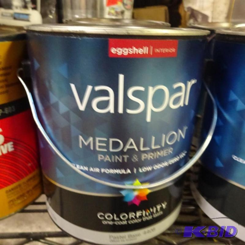lot 287 image: New qty 2 gallons Valspar Medallion Paint and...