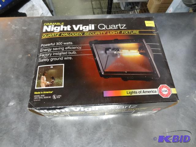 lot 29 image: New outdoor dimmable night vigil quartz halog...