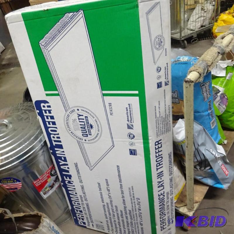 lot 294 image: New 24x48 in Lay In Troffer fluorescent light...