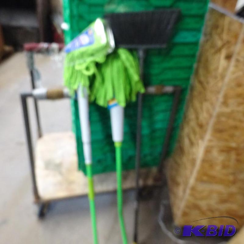 lot 304 image: New 3 pc lot incl Lysol Cone Mop Supreme, Lys...