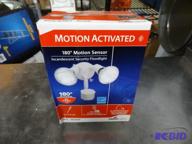 lot 31 image: New cooper lighting motion activated incandes...