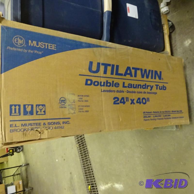 lot 315 image: New Mustte brand Utilatwin Double Laundry Tub...