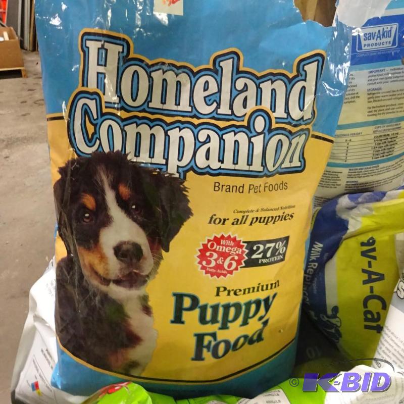 lot 332 image: New qty 2 bags of Homeland Champion Puppy Foo...