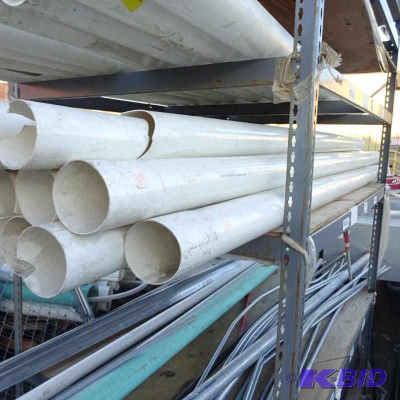 lot 337 image: New qty 11 thin wall sewer pipe 4in diameter....