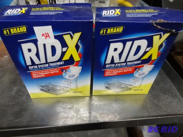 lot 34 image: New qty 2 boxes of rid X septic system treatm...