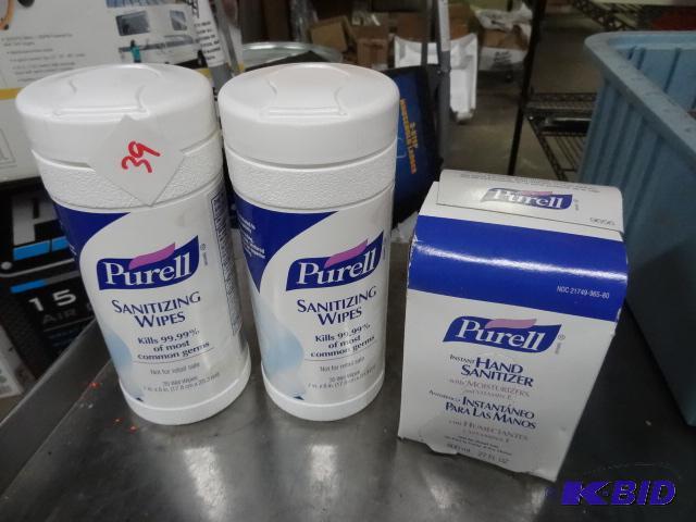 lot 39 image: New lot quantity 3 packages of Purell hand sa...
