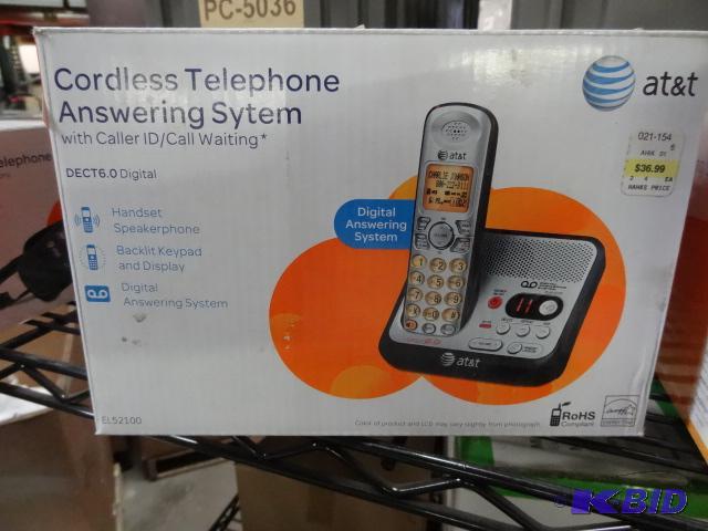lot 46 image: AT&ampT brand cordless telephone answering s...