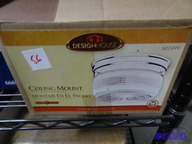 lot 56 image: New in box design house brand ceiling mount l...