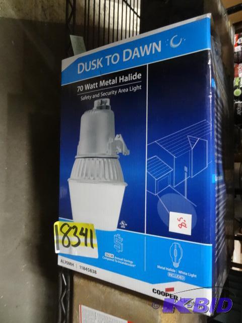 lot 58 image: New in box Cooper lighting brand dusk-to-dawn...