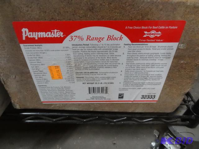 lot 59 image: New PayMaster Brand 37 percent range block. M...
