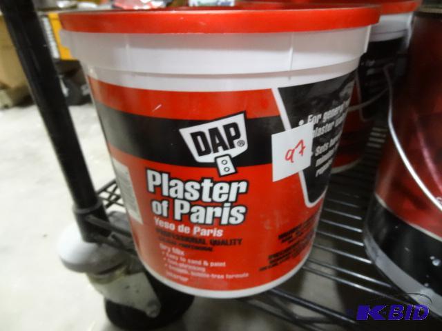 lot 97 image: New lot quantity 2 cans of DA P brand plaster...