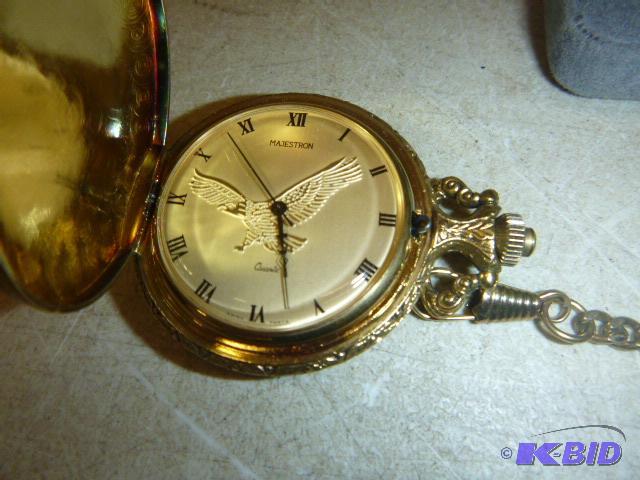 Majestron quartz pocket cheap watch