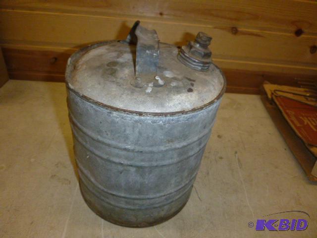 lot 146 image: Galvanized Gas Can...