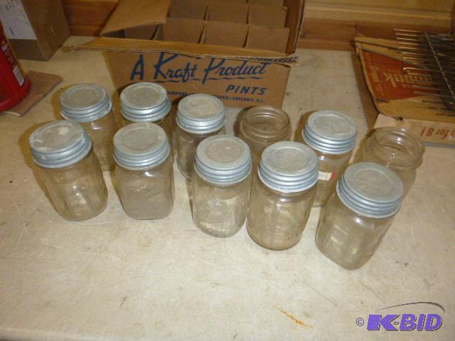 lot 147 image: 11 Canning Pint Jars...